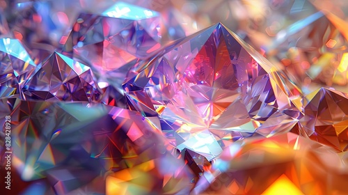 Vibrant Crytal of Colors Wallpaper