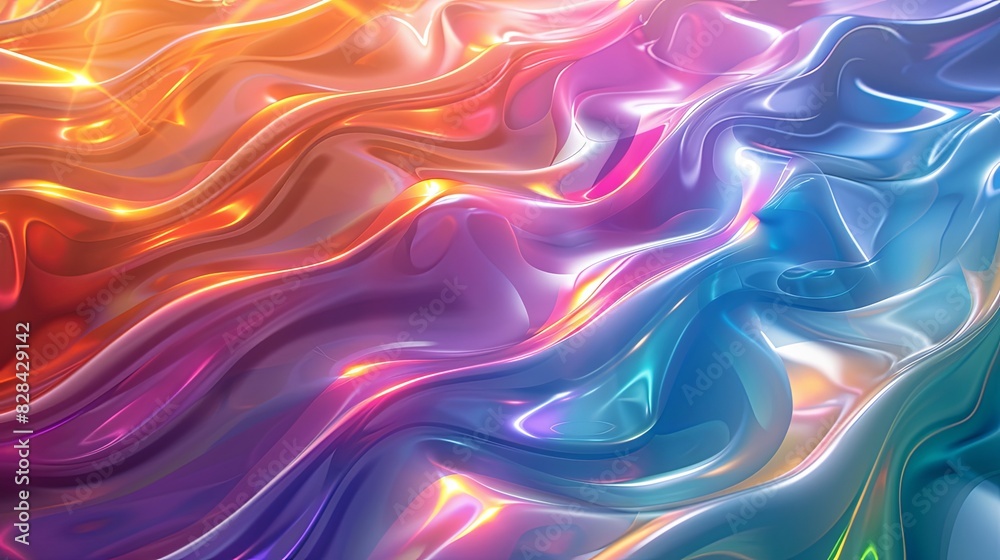 Vibrant Abstract Color Waves Vibrant Abstract Color Waves
