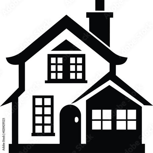 house silhouette vector design Clean and Elegant