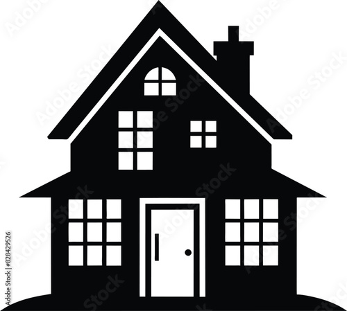house silhouette vector design Clean and Elegant