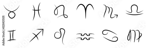 Mega Set Of Vector Zodiac Sign Isolated Silhouette Solid Icons With Leo,Sign,Aquarius,Zodiac-Sign,Zodiac Business Infographic Elements Logo Vector Illustration