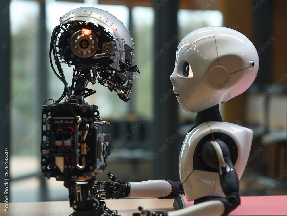 Ai robot work in smart office Ai robot work in smart office