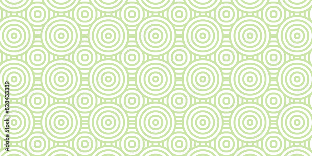 Overlapping Pattern Minimal diamond geometric waves spiral and abstract circle wave line. green color seamless tile stripe geometric create retro square line backdrop pattern white background. Overlapping Pattern Minimal diamond geometric waves spiral and abstract circle wave line. green color seamless tile stripe geometric create retro square line backdrop pattern white background.
