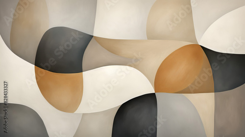 Abstract Geometric Irregular Shapes Background