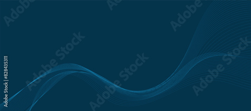 Abstract blue background with waves