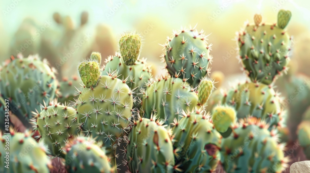 Fototapeta premium Cacti are flourishing