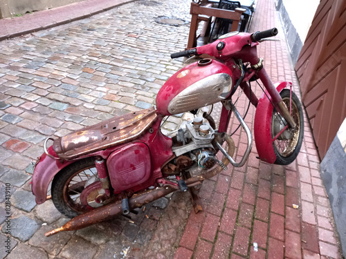 vintage bike motorcycle moped Jawa