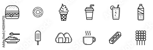 Set Of Linear Dishes Vector Symbols Apps, Websites Ui Designs Suitable For Meal,Dish,Food,Dessert,Beverage Vector Illustration Linear Pictogram Pack
