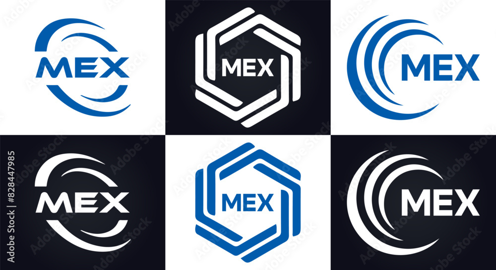 MEX logo. M E X design. White MEX letter. MEX, M E X letter logo design. M E X letter logo design in FIVE, FOUR, THREE, style. letter logo set in one artboard. M E X letter logo vector design. MEX logo. M E X design. White MEX letter. MEX, M E X letter logo design. M E X letter logo design in FIVE, FOUR, THREE, style. letter logo set in one artboard. M E X letter logo vector design.