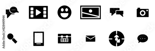 Mega Set Of Vector  Vector Symbols Apps, Websites Ui Designs Suitable For Conversation,Mail,Chat,Date,Message Vector Icon Set Linear Pictogram Pack