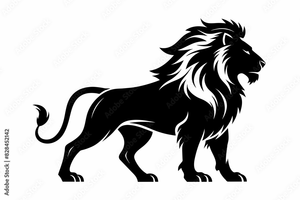 lion logo vector illustration