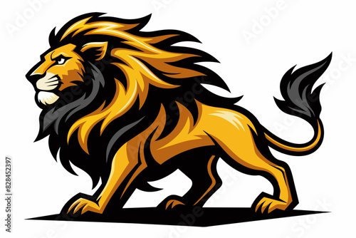 lion logo vector illustration