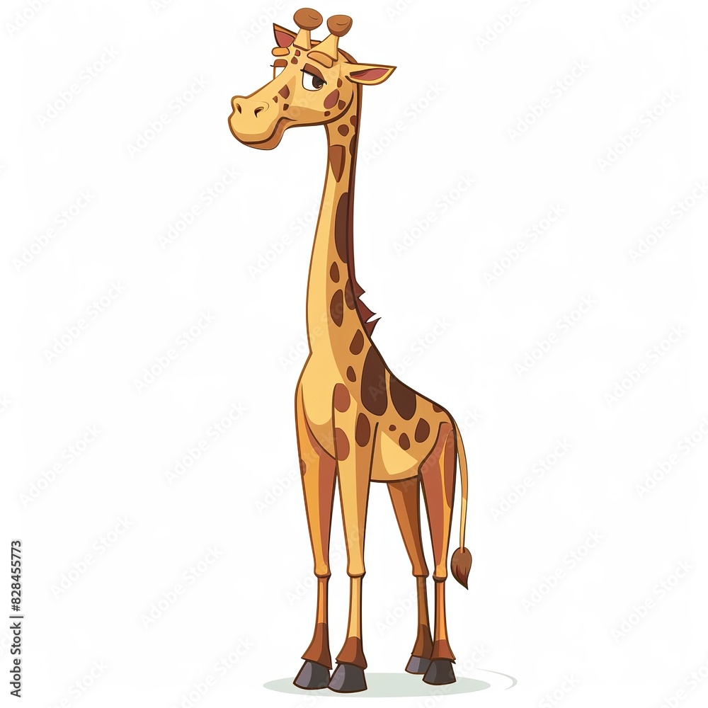Naklejka premium Giraffes Preppy
