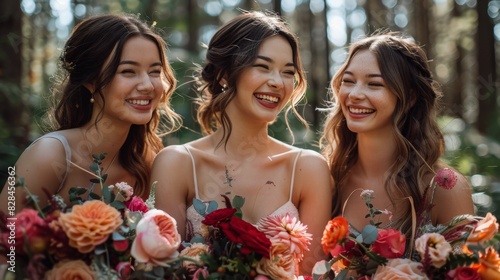 Group of Beautiful Women Standing Together