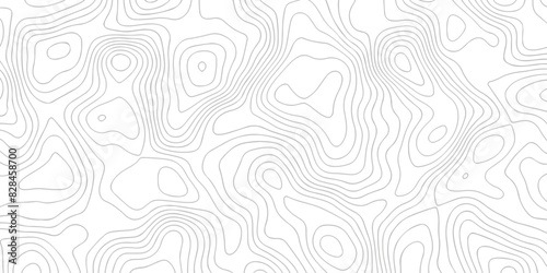 Black and white wave Seamless line. Vector geographic contour map. Topography map background. Topography relief. White wave paper curved reliefs abstract. Topographic map patterns,topography line map.