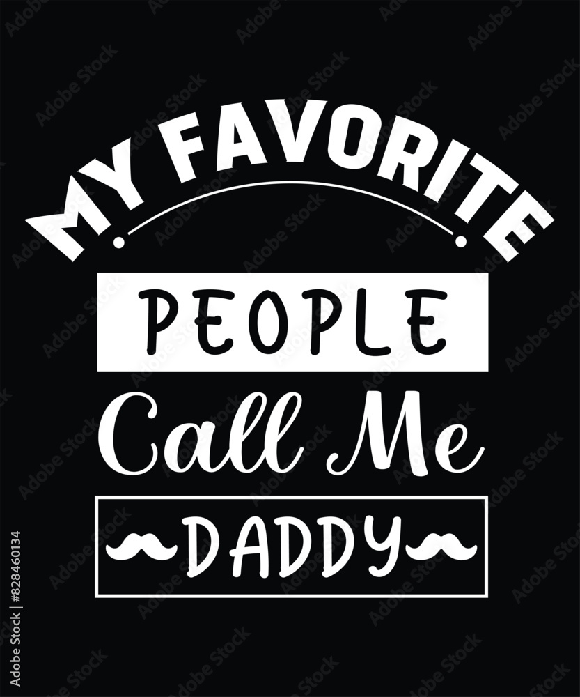 Obraz premium Vector Fathers Day typography t shirt design