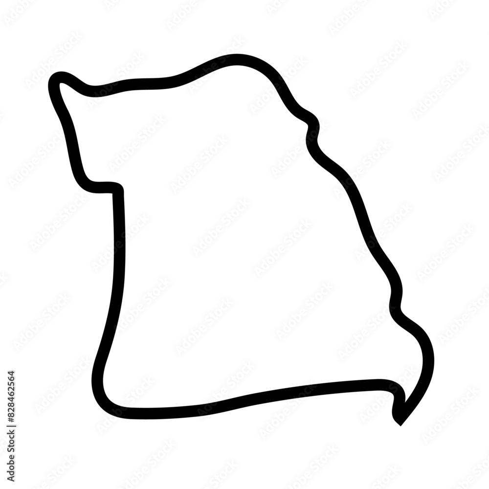 MISSOURI vector line map MISSOURI vector line map