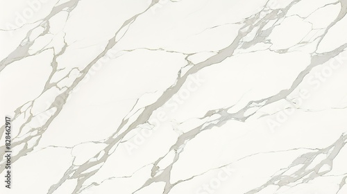 Elegant Minimalistic White Marble Texture Captured with Wide-Angle Lens for Grand and Modern Aesthetic, Perfect Display of Material Sample