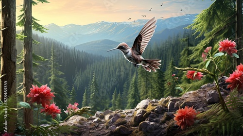 Swift hummingbird UHD Wallpaper
