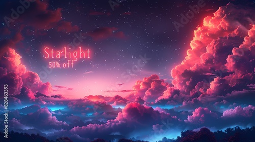**Imagin a midnight sky background featuring a 