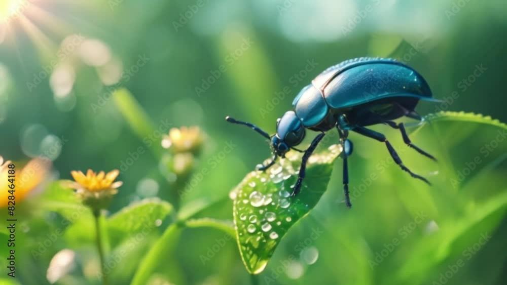 beetle on leaf