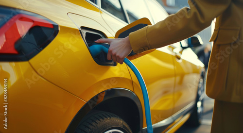 Woman Pumping Gas Into Her Car © olegganko