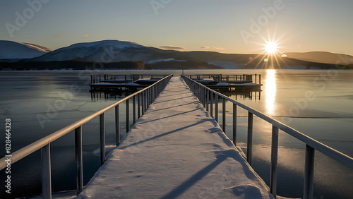 pier at sunset