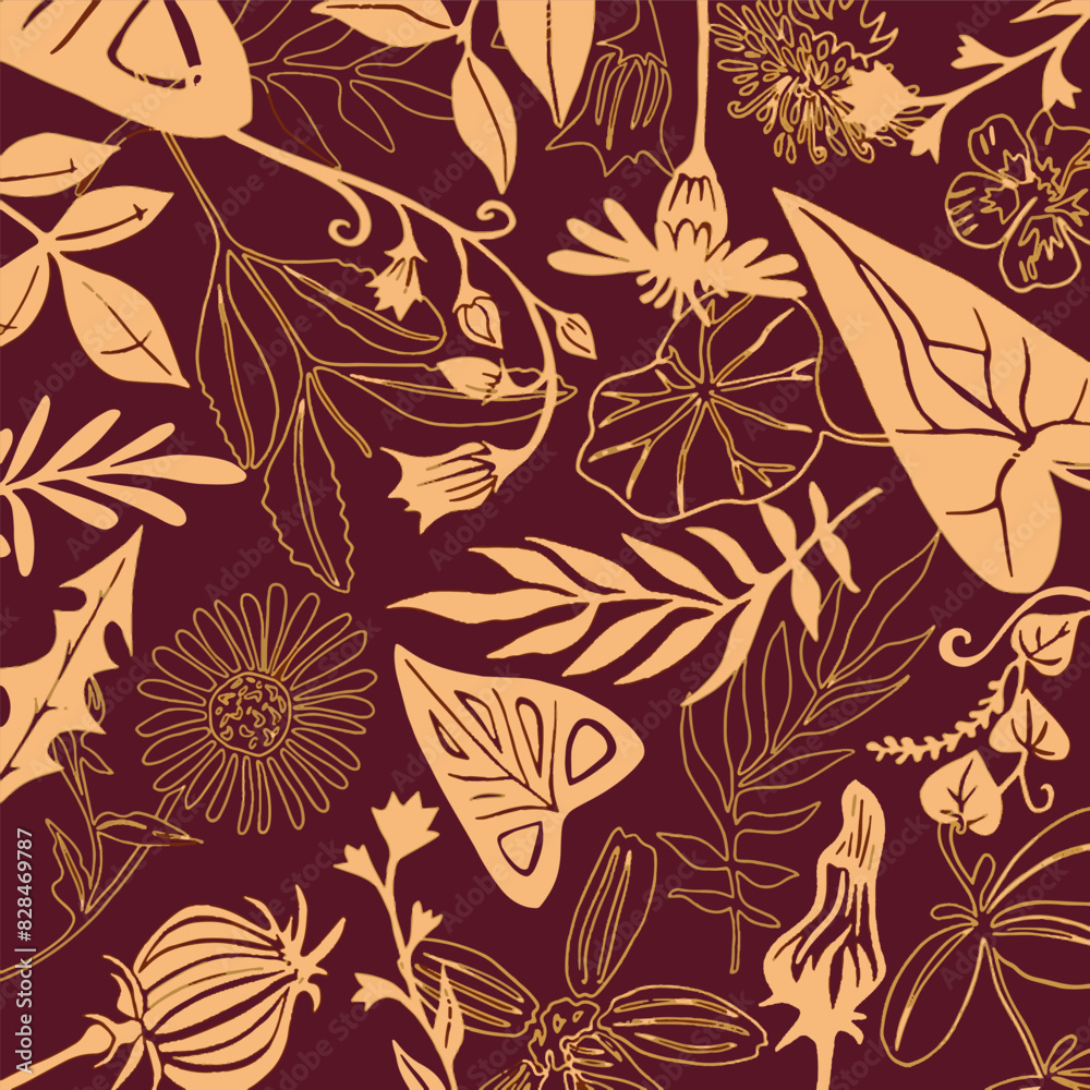 seamless pattern with flowers seamless pattern with flowers