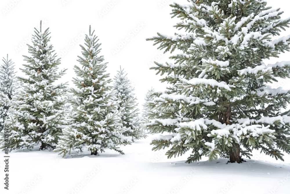 Snow-Covered Evergreen Trees Snow-Covered Evergreen Trees