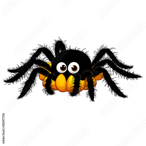 Adorable Cartoon Spider - Whimsical Halloween Decor