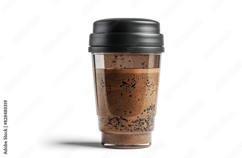 Transparent Coffee Cup on White Background Transparent Coffee Cup on White Background
