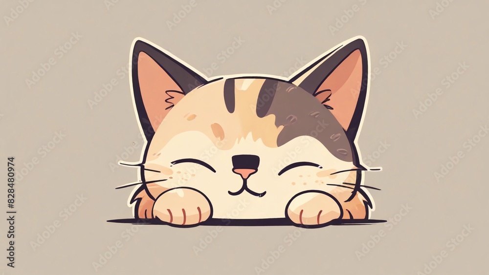 Obraz premium Icon cat cute 