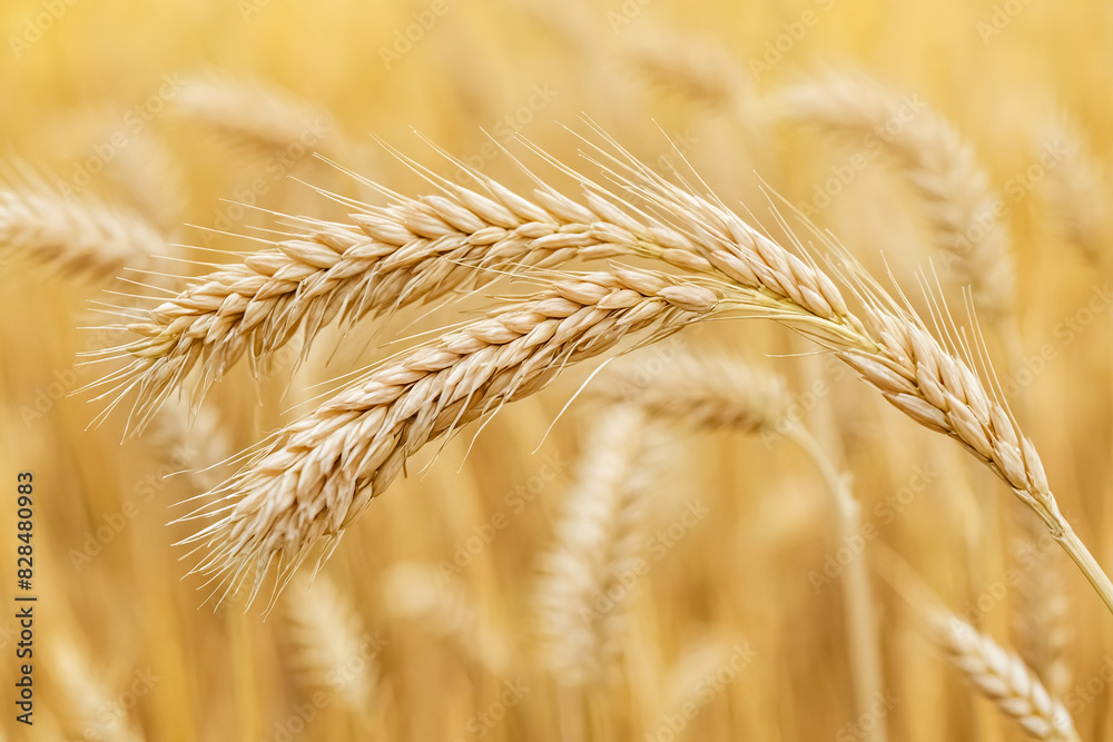 Wheat Stalks In A Field Wheat Stalks In A Field