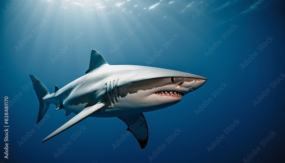 wild shark alone at the ocean
wild shark alone at the ocean
