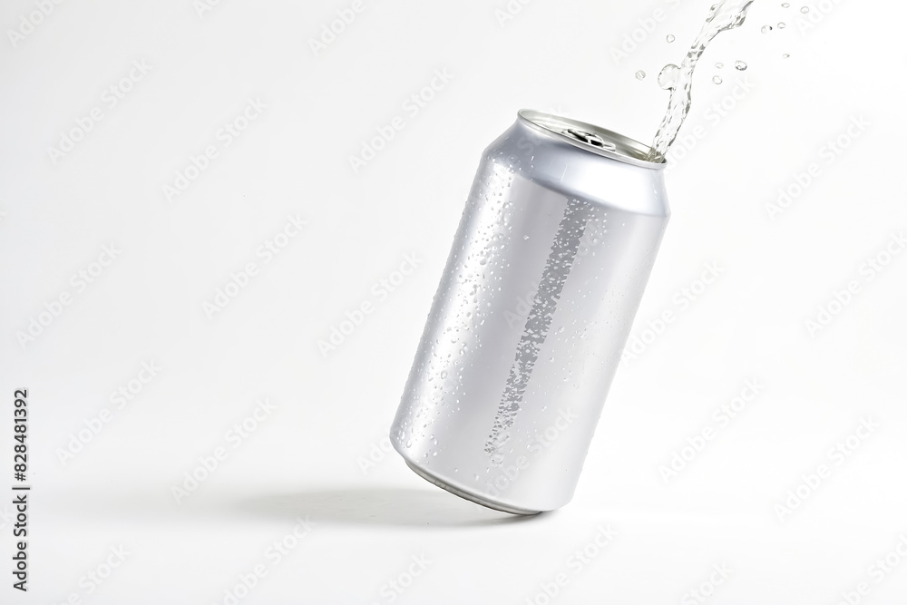 Water Splashing from Aluminum Can Water Splashing from Aluminum Can