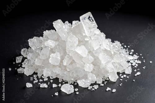 White Rock Salt Crystals Close-Up