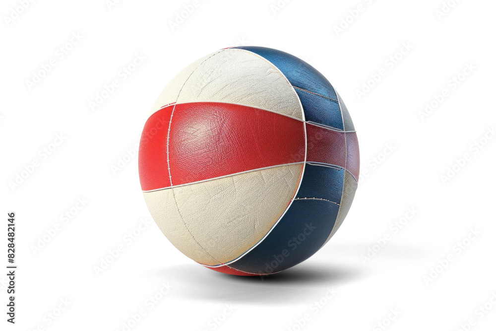 Multicolored Volleyball on Transparent Background Multicolored Volleyball on Transparent Background