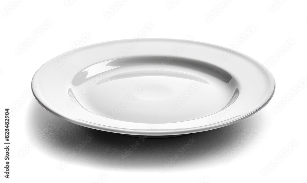 Empty White Ceramic Plate Empty White Ceramic Plate