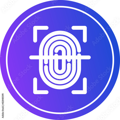 Fingerprint Scan Icon