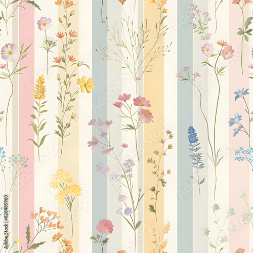 seamless pattern with flowers