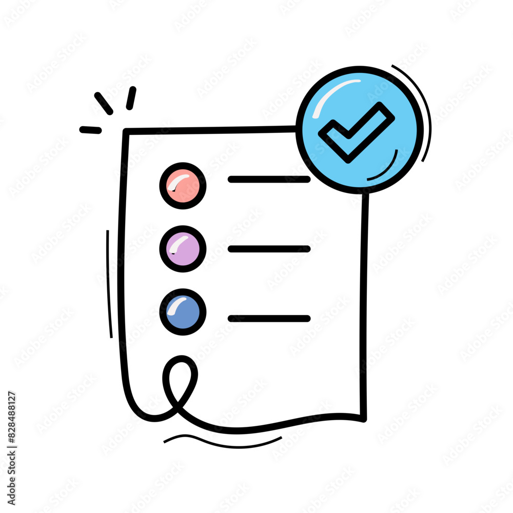 Fototapeta premium Task Management: Icon for Organized Task Completion