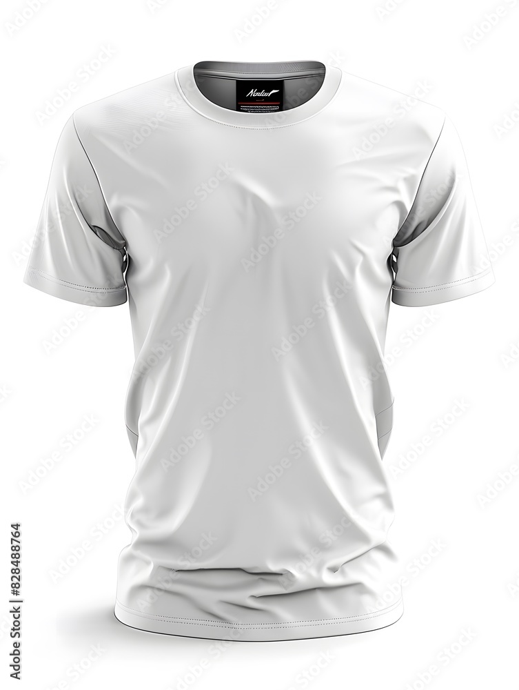 Plain White T-Shirt on White Background Plain White T-Shirt on White Background