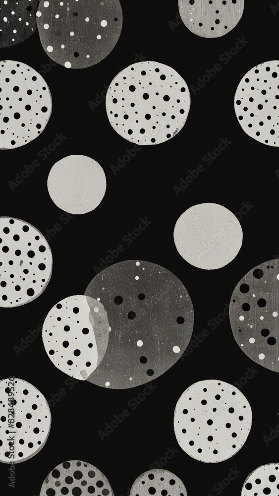 black and white dots black and white dots