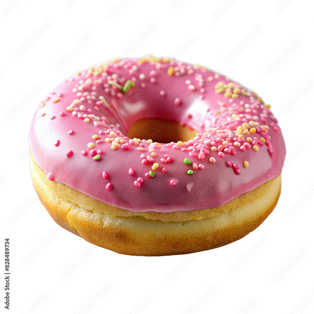 Pink Frosted Sprinkle Donut Transparent Background Pink Frosted Sprinkle Donut Transparent Background
