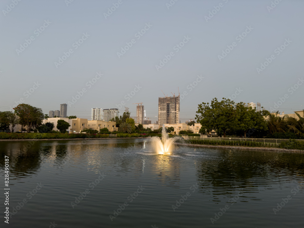 Naklejka premium Springs 7 neighbourhood in Dubai