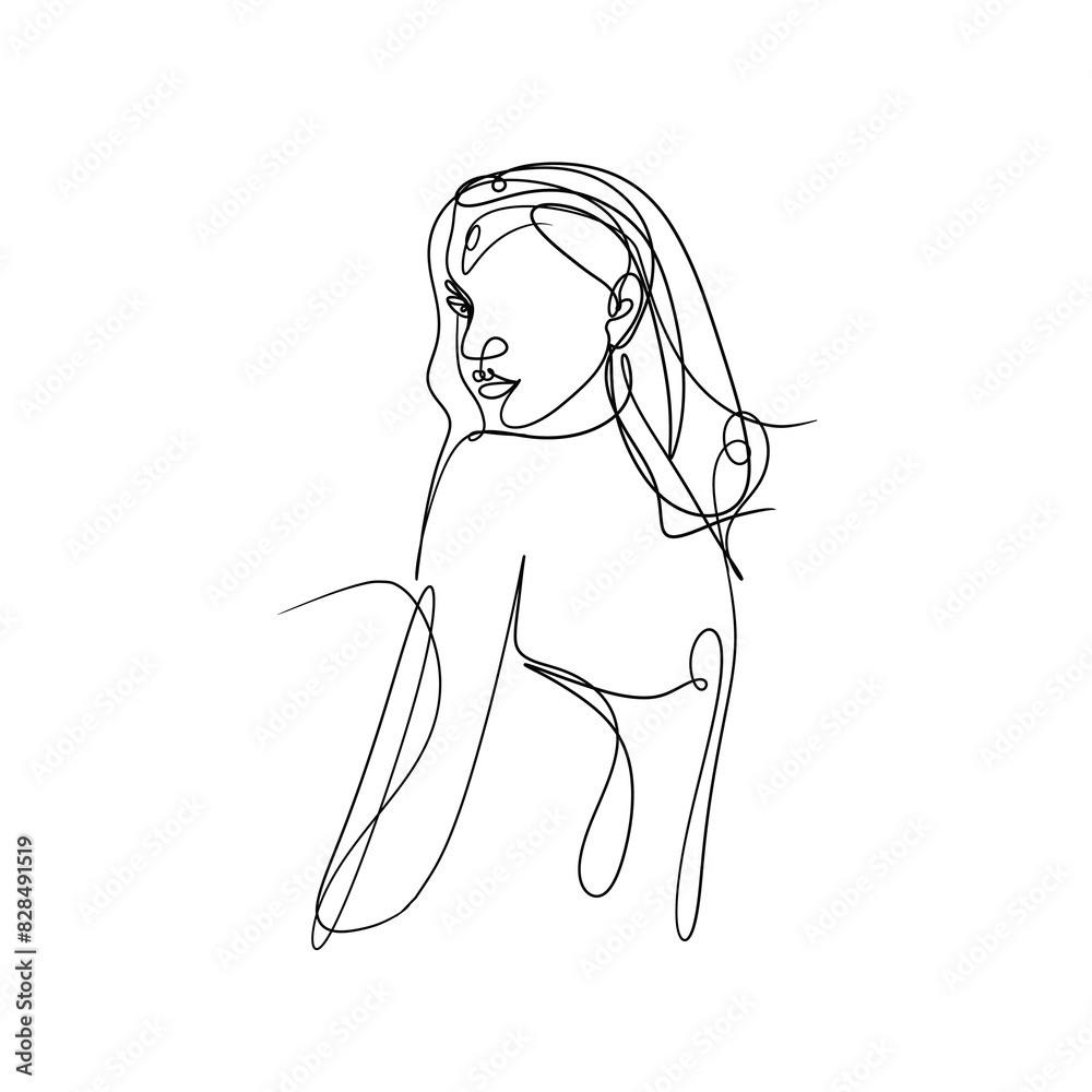 line art beauty of women line art beauty of women