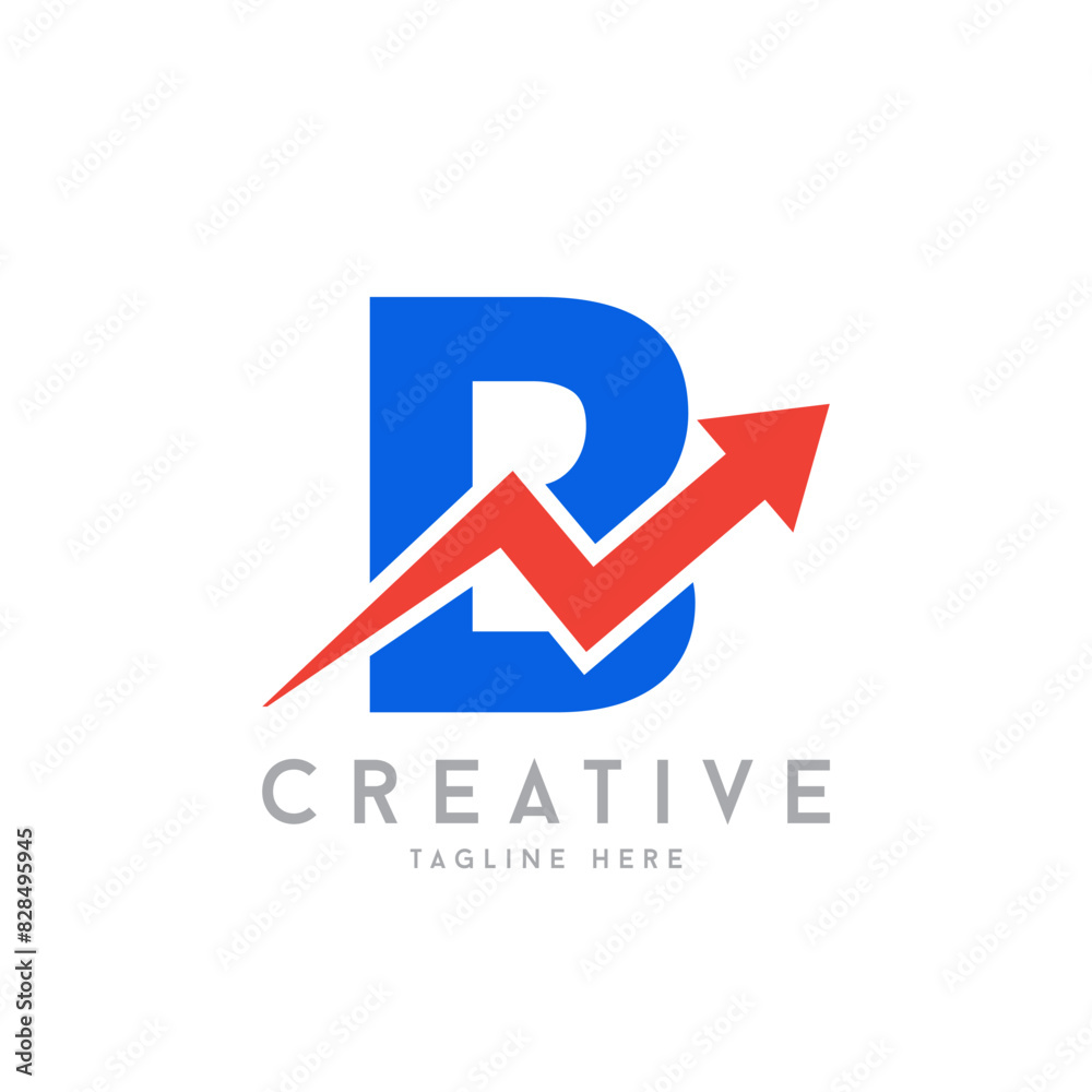 letter B with upper arrow logo. financial growth up logo icon design with arrow combined for economy, finance element symbol letter B with upper arrow logo. financial growth up logo icon design with arrow combined for economy, finance element symbol
