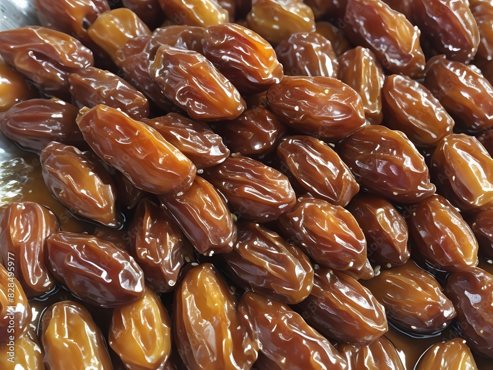 dates close up. date palm background. Date palm on a traditional craftsman market.Horizontal image. dates close up. date palm background. Date palm on a traditional craftsman market.Horizontal image.