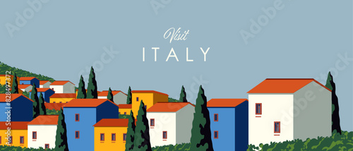 Italy summer city background