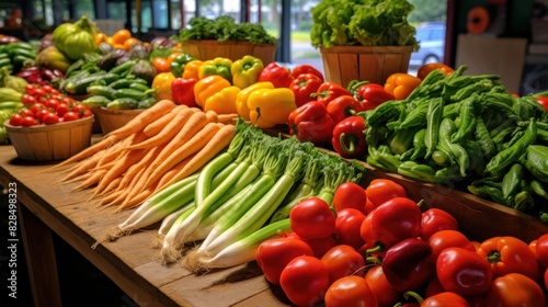 Selling fresh organic produce at local farmers markets, fresh, organic fruits and vegetables.